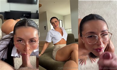 Caryn beaumont nerdy gf glasses deepthroat facial video leaked